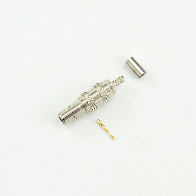 QLA插孔直形压接连接器，用于RG316D电缆50欧姆NM-5QLF11S-A50-001