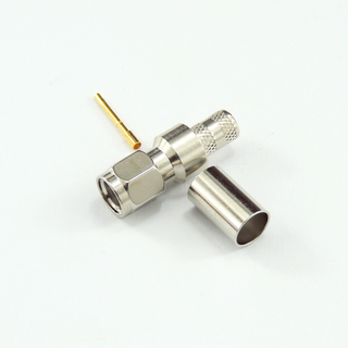 RP SMA插头直形压接连接器，用于LMR-240电缆50欧姆5RMAM11S-A46-003