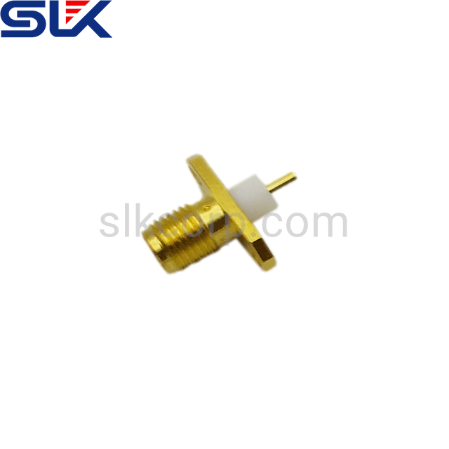 SMA插孔直形插头2孔法兰50欧姆5MAF55S-P01-019