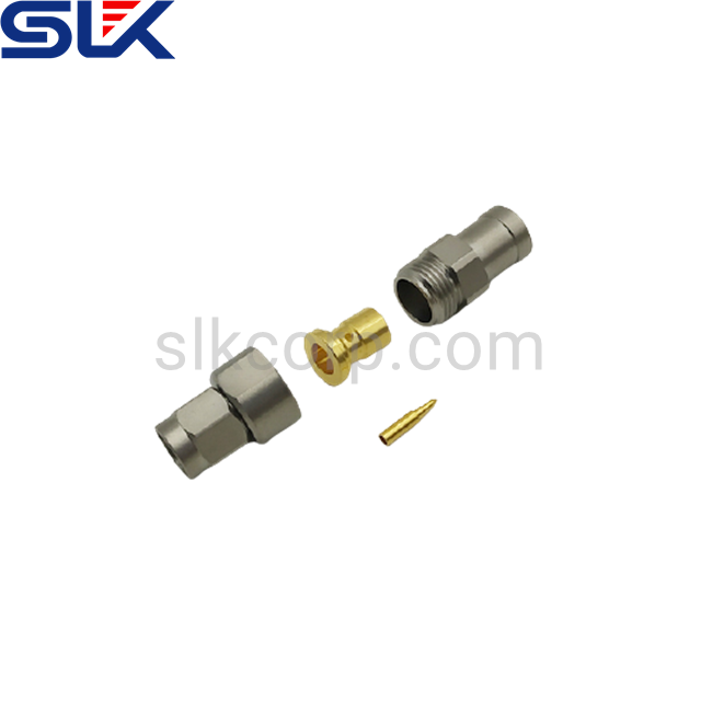 SMA插头直形连接器，用于SLA-520电缆50欧姆5MAM15S-A490-001