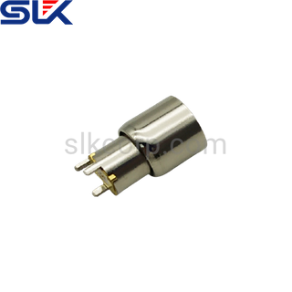 SMB母头直形连接器，用于PCB通孔75欧姆7MBF25S-P41-015