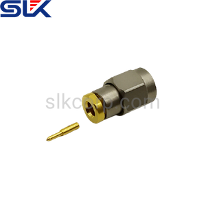 SMA公头直形焊接连接器，用于SLD-120电缆50欧姆5MAM15S-A492